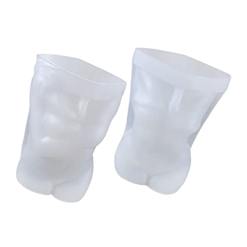 DIYEAH 2 Stück Silikonform für Vase künstlich soufleförmchen silikongießform Stiftbehälter-Gießform DIY-Handwerksform Silikongussform Epoxidform selber machen Bürstenform Kieselgel Weiß von DIYEAH