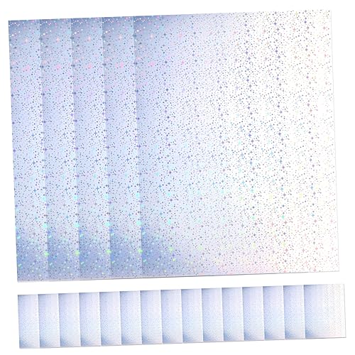 DIYEAH 20 Blatt Blatt Aufkleber Aus Druckerpapier Holografisches Aufkleberpapier Vinyl-aufkleber Mini-fotodrucker Klares Papier Bastel-vinyl Kettenradpapier Etikettendruckerpapier Leer von DIYEAH