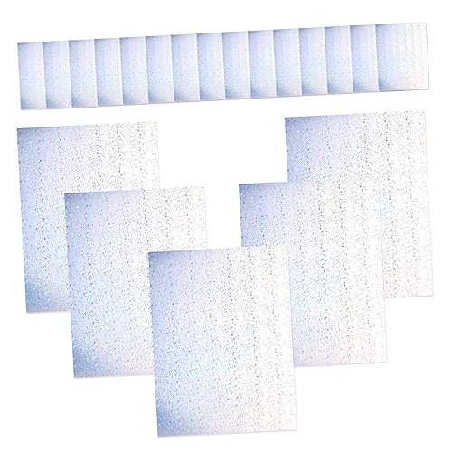 DIYEAH 20 Blattblatt Druckerpapier Aufkleber Basis Klarpapier Glitzer Aufkleber Druckpapier Drucker Aufkleber Papier Druckbare Vinylaufkleber Foto Papier Dot Mini Iridescent von DIYEAH