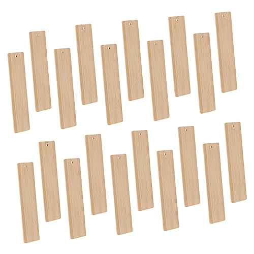 DIYEAH 20 Stück DIY Lesezeichen Aus Holz Handgefertigte Lesezeichen 2 X 6 Leere Lesezeichen Karten Lesezeichen Unfertige Bastel Lesezeichen Leere Lesezeichen DIY Lesezeichen von DIYEAH