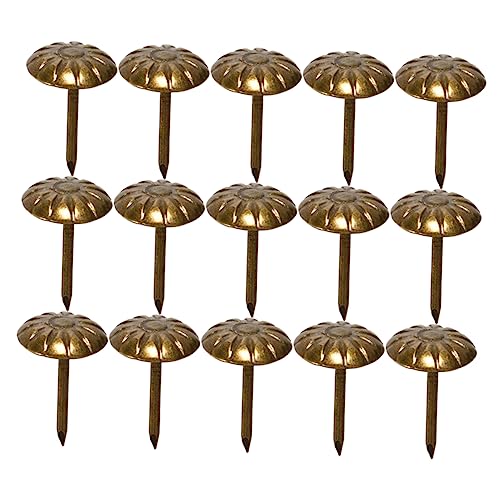 DIYEAH 200St Chrysanthemen-Schaum nägel Polsternadel Mini-Dekor Wohnakzente Dekor Möbelknöpfe Plaque-Tacks Retro Styles bettlakenspanner sthule Möbelstift Sofa Reißnägel Eisen Coffee von DIYEAH