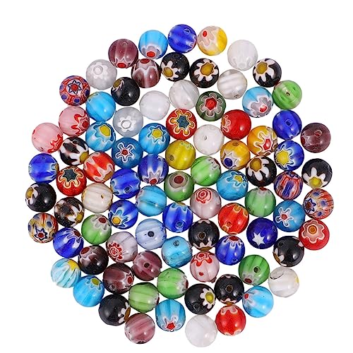 DIYEAH 200St Tausend Blumen Glasperlen gems schmuckperlen Schmuckzubehör Schmuckmaterialien kügelchen Anhänger Armbänder Webbänder Edelstein Perlenmaterialien selber machen farbige Perlen von DIYEAH