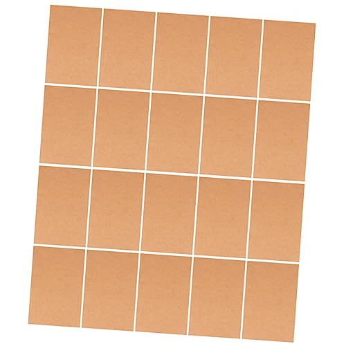 DIYEAH 200St leere postkarte schreibwaren letter paper postcard Mini-Karteikarten brauner Kraftkarton leere grußkarten selber machen Notizkarten selber machen Kraftpapier Light Brown von DIYEAH