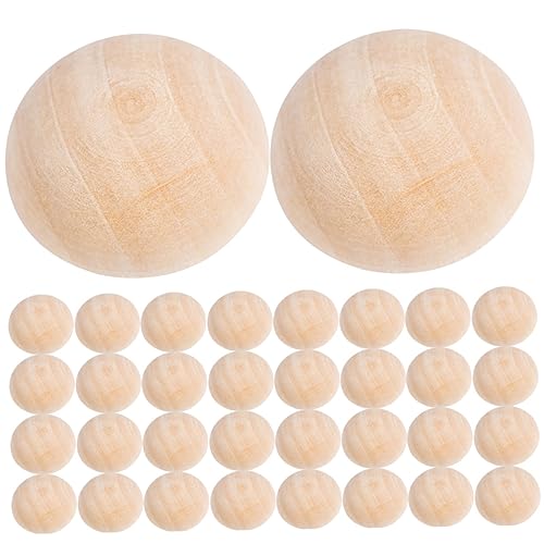 DIYEAH 200st Halbrunde Holzperlen Kleines Bällebad Künstliche Outdoor-pflanzen Kugel Schaumstoff-bällebad Künstlicher Formschnitt Künstliche Bälle Ball Künstliche Pflanzen Buchsbaum von DIYEAH