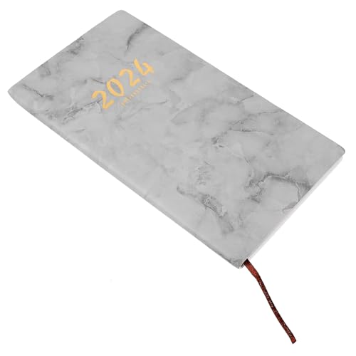 DIYEAH 2024 büroartikel bürobedarf adentkalender notebooke Pläne tiarys tägliches notizbuch Notizblöcke für den täglichen Gebrauch verschleißfestes Notizbuch Notizblock aus Papier Pu Grey von DIYEAH