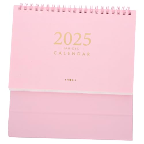 DIYEAH 2025 Flip-kalender-schreibtisch Chinesischer Mondjahreskalender Stehender Flip-kalender Staffelei Kalender Tischkalender Für Das Neue Jahr Desktop-pad-kalender Kalander Papier Rosa von DIYEAH