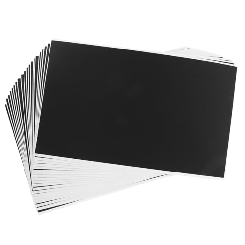 DIYEAH 20Pcs Chalkboard Aufkleber Wiederverwendbare Etiketten Kreideplatine Blätter Trockener Aufkleber Kreideetiketten Küchenetiketten Für Behälter Tafelschildsetiketten Aufkleber Pvc von DIYEAH