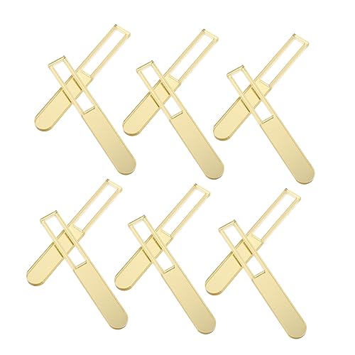 DIYEAH 20St Eisstange eisstäbe Zapfen Spender Ice-Pop-Ärmel Bausatz Fänger Eismaschine Abs Aufkleber Stick für DIY Stick für Requisiten basteln am Stiel backen Acryl Golden von DIYEAH