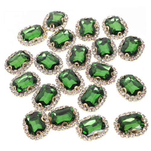 DIYEAH 20st Basteln Sie Strasssteine Handyhülle Aus Strass Kleidung Strassverzierungen Materialien Zum Selbermachen Dekorativer Strass Kleidung Diy Strasssteine Strassdekore Glas Green von DIYEAH