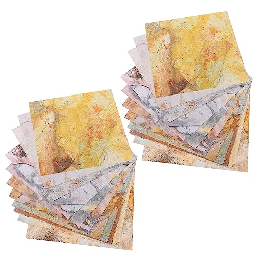 DIYEAH 24 Blätter Hintergrundpapier für Handkonto Sammelalbum Lieferungen Pastell quadratisches Origami-Papier Zeitschriftenpapier Zeitschriftenverschönerungszubehör buntes DIY-Papier von DIYEAH