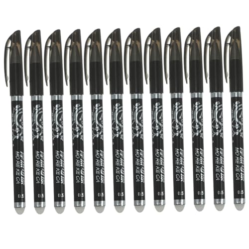 DIYEAH 24 Stk Löschbarer Stift Tinte Stifte Schwarz Einziehbar Schwarze Stifte Pastellstifte Süßer Stift Kugelschreiber Luxus Löschbare Stifte Briefpapier-set Farbtöne Radiergummi von DIYEAH