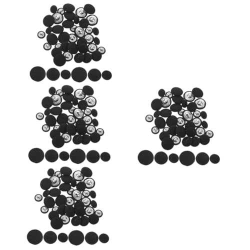 DIYEAH 240 Stk Stoffknopf Kaffeeknöpfe Hosenknopf Silberdekor bequeme Kleiderknöpfe Knöpfe zum Selbermachen Knöpfe zum Annähen von Mänteln filigrane Jackenknöpfe Knöpfe nähen Aluminium von DIYEAH