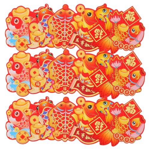 DIYEAH 24Pcs Jahr Der Schlange Red Envelope Tasche Rote Pocket Ornamente Für China Neujahr Dekorationen Rote Umschläge Chinesisches Neujahr Chinesische Rote Umschläge von DIYEAH