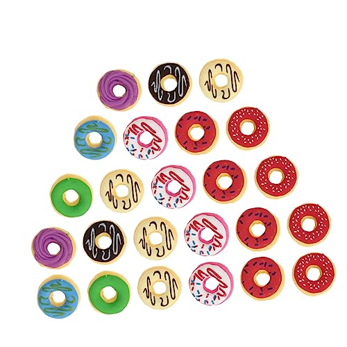 DIYEAH 24St Gummiband Obst-Radiergummis Bulk-Kindergummis Donut-Radiergummis kinder radiergummi kinder erasers for Schüler Radiergummis schöne Pupillen-Radiergummis Plastik von DIYEAH