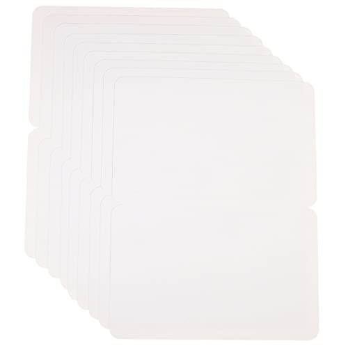 DIYEAH 24St handgemachte Grußkarte leere Karten Platzkartenhalter für den Tisch Ort Grußkarte leer Gold weiße karten white card verdickte Notizkarten multifunktionale Blankokarten Papier von DIYEAH