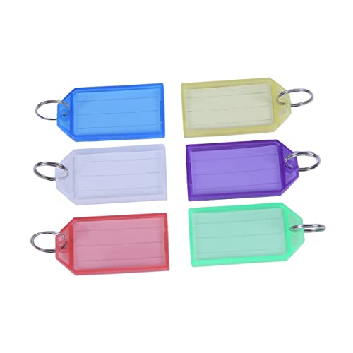 DIYEAH 24st Schlüsselwort Id-tags-etiketten Schlüsselanhänger Id-brieftasche Id-identifikationsetiketten Gepäck-id-tags Reisegepäckanhänger Gepäckanhänger Für Die Reise Klare Geldbörsen von DIYEAH