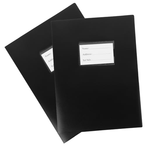 DIYEAH Aktenordner 2st Dateien Organizer Zertifikatsordner Mehrere Bindemittel Büroklammern Klemmbrett Mit Speicher Twobag Besprechungsmappe Stule Geschäftsdateiordner Office-dateiordner Papier Black von DIYEAH