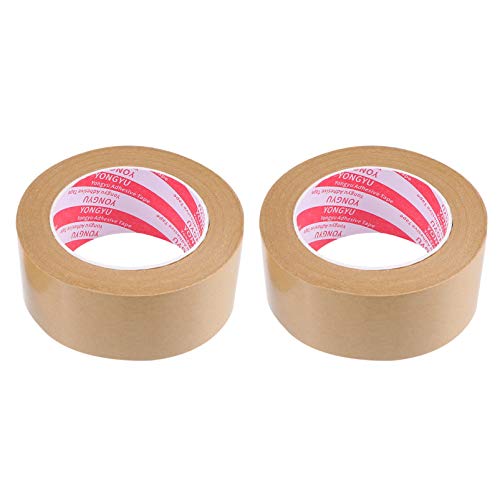 DIYEAH 2St Klebeband einfarbiges Band Geschenkband braunes Papierband Wickelband Buchband verpackungsmaterial packing tape schtift Dichtungsband Geschenkverpackungsband Kraftpapier Brown von DIYEAH