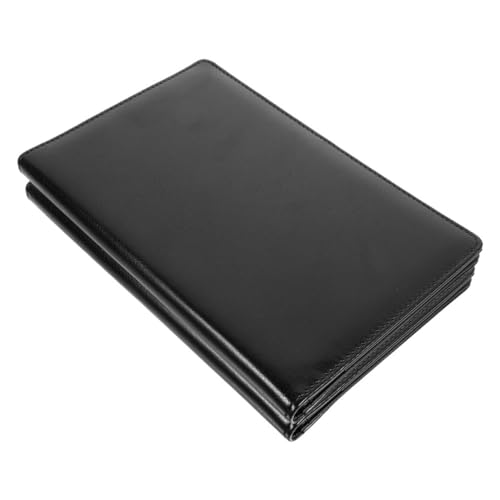 DIYEAH 2St Ordner WordPad Notizblock Schneidbrett Speisekartenhalter Eine Schreibmappe büromaterial Clip-Schreibtafel Bretter Büro-Schreibtafel Organisator für Papierakten PU-Leder Black von DIYEAH