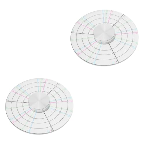 DIYEAH 2St Runder Keramikteiler Töpferwerkzeug Ton Töpferscheibe Lehmwalze Teiler-Kit Keramik-Formscheibe Keramik-Teiler Töpferei zum Selbermachen Dekorationswerkzeug Trennwerkzeug Acryl von DIYEAH