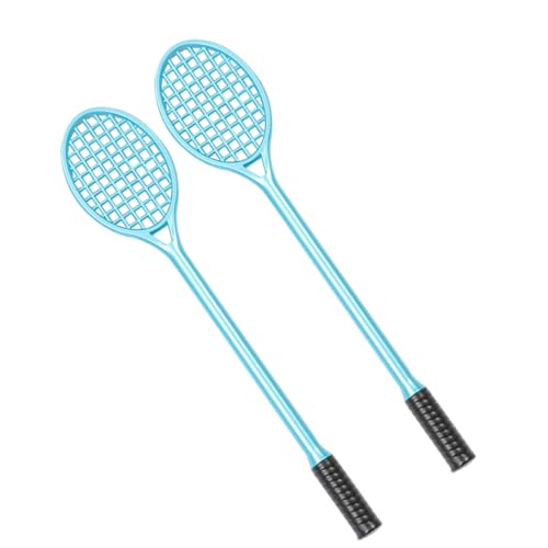 DIYEAH 2St Schläger-Gelstift gelstifte schreibutensilien Unterschrift Stift Lustige Kugelschreiber geriffelt Gelschreiber zum Schreiben japanische Stifte Tennis-Partyzubehör Plastik Blue von DIYEAH