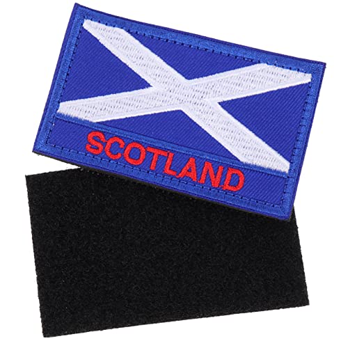 DIYEAH 2St Schottischer Patch gestickte Applikationen kleider Aufkleber in Flaggenform Patches reparieren Schottland-Flagge-Design-Aufnäher Nationalflaggenapplikation Flecken Polyester von DIYEAH