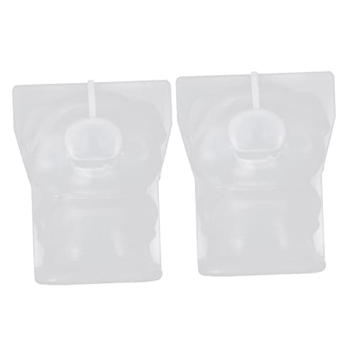 DIYEAH 2St Silikonform für kinderspielzeug moul easy putz essblüten getrocknet flahsh mold Form aus Epoxidharz Zierformen 3D-Tierform Schweineformen Kieselgel Transparent von DIYEAH