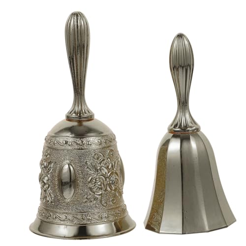 DIYEAH 2St kinderklingel wedding bells handglocke Retro-Rufglocke Handrufglocke Servicethekenklingel Dekor Tempelglocken esstisch glocke Restaurant-Rufglocke alte Glocken Kupferlegierung von DIYEAH