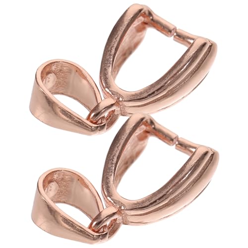 DIYEAH 2st Anhängerclip Halsketten Armbandverlängerung Aus Sterlingsilber Goldene Anhänger Charme Gold Vergoldete Kette Schmuckverschlüsse Ringe Silberne Schließe Rose Gold 925 Silber von DIYEAH