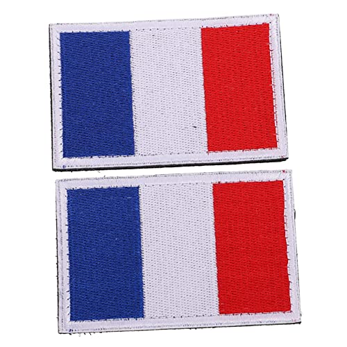 DIYEAH 2st Aufkleber Mit Nationalflaggen Benutzerdefinierte Flagge Rote Flaggen Benutzerdefiniertes Banner Doppelseitiges Körperklebeband Bestickt Pastell Ammer Stoffband Polyester von DIYEAH