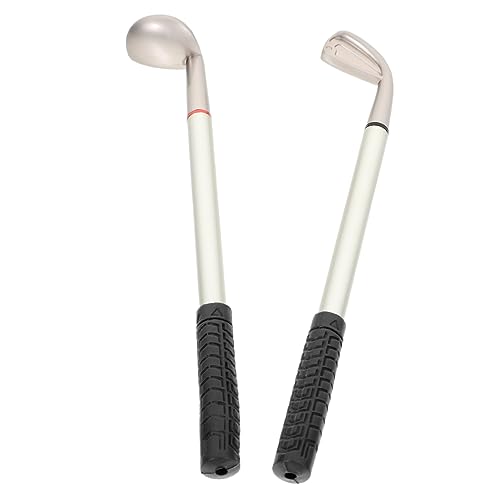 DIYEAH 2st Minigolfschlägerstift Golfstift Nachfüllbarer Kugelschreiber Goldener Stift Golfkugelschreiber Golfgeschenke Löschbare Stifte Deckel Spitze Schwarze Stifte Liner Punkt Metall von DIYEAH