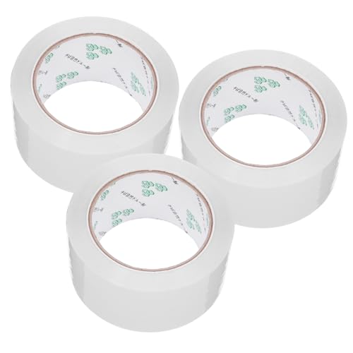 DIYEAH 3 Rollen Klebeband packing tape paketband packetkleband waterproof tape nahtband Dichtungsbandkanal Kanaldichtband Reparaturband Rohrband für den Außenbereich Rohrleckband Opp Weiß von DIYEAH