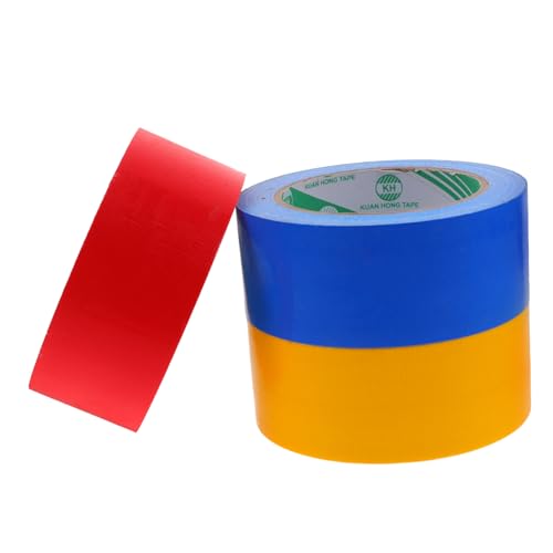 DIYEAH 3 Rollen farbiges Band packing tape paketband duct tape bunt zierband selbstklebend wasserfestes tape Spender doppelt reflektierend Bleiband Band Masse Farben von Klebeband Sport von DIYEAH