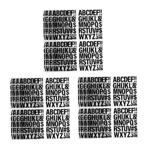 DIYEAH 3 Sätze 3 Sets Eisenbuchstaben Buchstabenaufkleber Kleine Kleidungsaufkleber Buchstabenaufkleber Alphabetaufkleber Wärmeübertragung Buchstaben Vinyl 10 Blatt*3 von DIYEAH