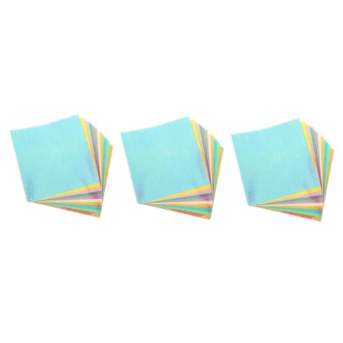 DIYEAH 3 Sätze 3 Sets Glitzerndes Handgefertigtes Origami Konstruktionspapier Glänzendes Papier Zum Falten Von Papier DIY Handwerk Bastelpapier Seidenpapier Quadrate 20 Blatt*3 von DIYEAH