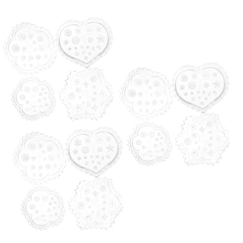 DIYEAH 3 Sätze 3d Geschnitzte Form Tonschnitzschneider Polymer -tonwerkzeuge Bausatz Tonperlen Tonperlen-armband-set Silberner Ton Töpferscheibe Ofen Backen Ton Kieselgel 4 Stück * 3 von DIYEAH