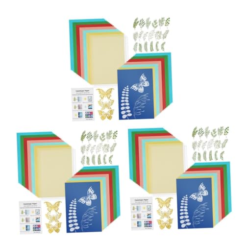 DIYEAH 3 Sätze Cyanotypie Gel -Briefmarkenstempel süße kleine Büroklammer DIY Druckkit Farbige Druckpapiere sonnenaktiviertes Druckpapier Solaraktiviertes Papier Naturfaser-Papier von DIYEAH