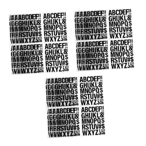 DIYEAH 3 Sätze Eisenbuchstaben Alphabet-aufkleber Aufkleber Für Kleidung Buchstabenaufkleber Klein Buchstaben Aufbügeln Aufkleberbrief Flicken Aufbügeln Black Vinyl 10 Blatt*3 von DIYEAH