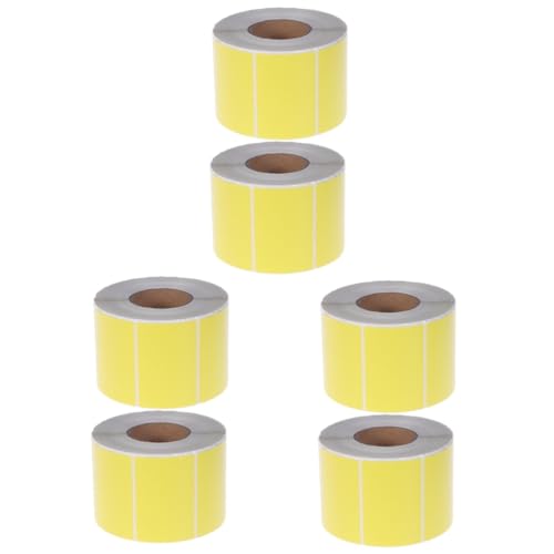 DIYEAH 3 Sätze Etiketten Aus Thermopapier Thermal- Markierungen Doppelt Stichworte Etikettenhersteller Express-etiketten Adressetiketten White-label-aufkleber Kabel Yellow 2 Rollen * 3 von DIYEAH