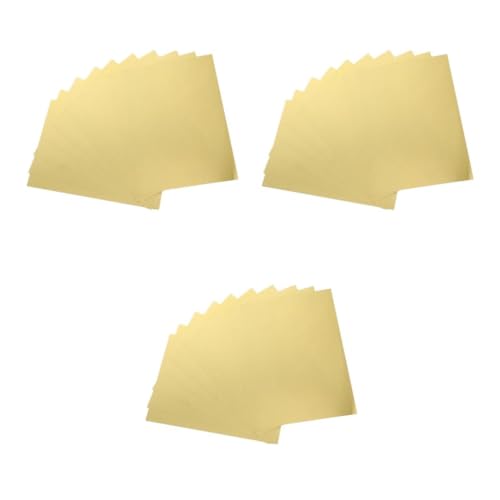 DIYEAH 3 Sätze Goldener Einseitiger Karton Etiketten Papier Goldenes Bastelpapier Goldene Karton Bonbonpapier Verpacken Origami-bastelpapier Falten Kartonpapier 275g Papier 10 Stück * 3 von DIYEAH