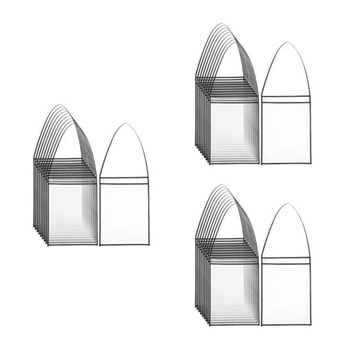 DIYEAH 3 Sätze Hängende Geldbörse Shop-ticket-inhaber Dokumentenhalter Inhaber Eines Jobtickets Ticketinhaber Trocken Abwischbare Taschenhüllen Ticketbuchhalter Pvc Black 10 Stück * 3 von DIYEAH