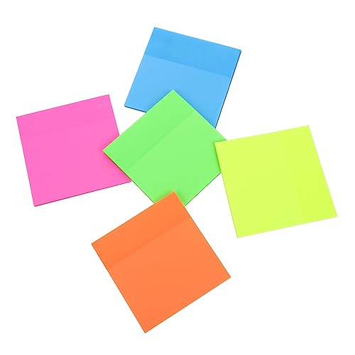 DIYEAH 3 Sätze Haftnotiz Notizblock Memoboard Memo Pads Selbstklebend Notiztafel Klebezettel Durchsichtig Nachrichtenlieferungen Schulnotizen Aufkleber-notizblöcke Papier 5 Stück * 3 von DIYEAH