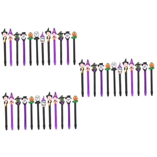 DIYEAH 3 Sätze Halloween-kugelschreiber Textmarker Bausatz Aufkleber Markierungen Halloween Halloween Assecoires Remiscence Kreativer Stift Schöner Stift Polymer-ton 12 Stück * 3 von DIYEAH