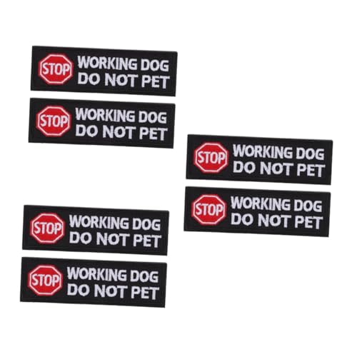 DIYEAH 3 Sätze Haustierträger Stickerei Patch Aufkleber Etikett Rettungssanitäter Patch Not Touch Hundewesten Patch Do Not Pet Tag Hunde Stickaufkleber Service 2 Stück * 3 von DIYEAH