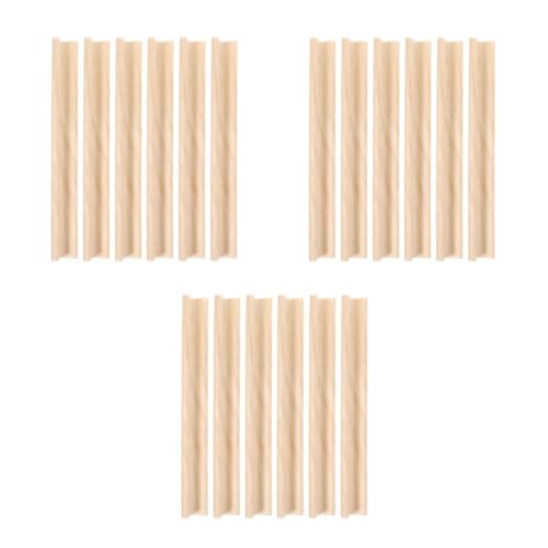 DIYEAH 3 Sätze Holzdekorationen Holz Aufsteller Stabiler Holzhalter Domino-tabletts Domino-halter Dominoständer Für Den Mexikanischen Zug Dominoständer Aus Holz Khaki 6 Stück * 3 von DIYEAH