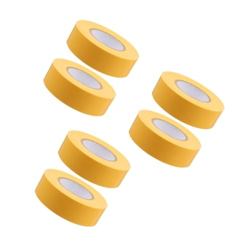 DIYEAH 3 Sätze Kein Klebeband Absperrband Markierungsband Dekorationsband Farbiges Band Nicht Klebendes Klebeband Etikettenband Klebeband Markieren Pvc Yellow 2 Stück * 3 von DIYEAH