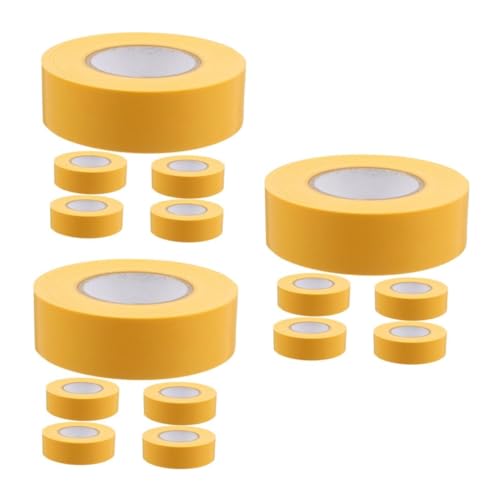 DIYEAH 3 Sätze Kein Klebeband Dünnes Isolierband Farbiges Isolierband Wärmeband Für Rohre Abdeckband Farbig Kabelbaumband Bauklebeband Farbige Isolierbänder Pvc Yellow 5 Stück * 3 von DIYEAH