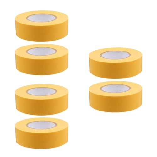 DIYEAH 3 Sätze Kein Klebeband Etikettenband Werkzeug Markieren Farbiges Band Klebeband Markieren Absperrband Nicht Klebendes Klebeband Farbiges Markierungsband Pvc Yellow 2 Stück * 3 von DIYEAH