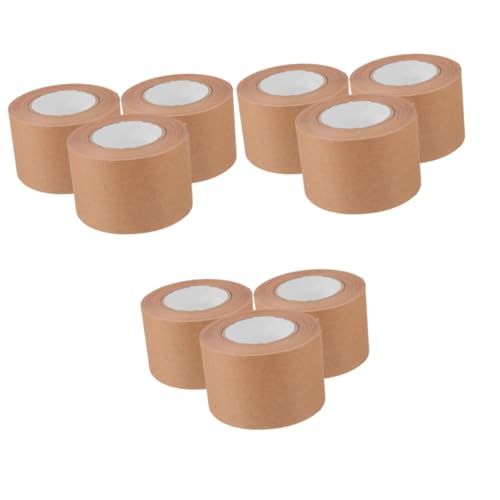 DIYEAH 3 Sätze Klebeband Aus Kraftpapier Versandklebeband Markierungsband Kraftpapier Klebeband Verschlussband Hochleistungs-verpackungsband Verpackungs Band Light Brown 3 Rollen * 3 von DIYEAH