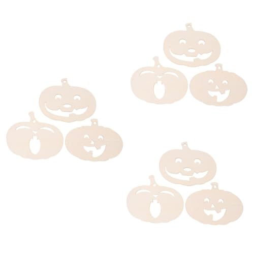 DIYEAH 3 Sätze Kürbis-chips Halloween-schablonen Halloween-ornamente-schablone Kekse Halloween Kürbis Halloween Pumpkin Bastelset Basteln Holzschnitzerei Kürbis Holzausschnitt 3 Stück * 3 von DIYEAH